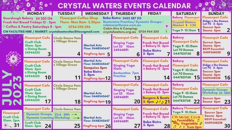 July 2023 Community Calendar