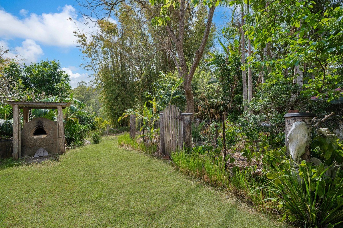 View through the established garden at 35/65 Kilcoy Lane, Conondale